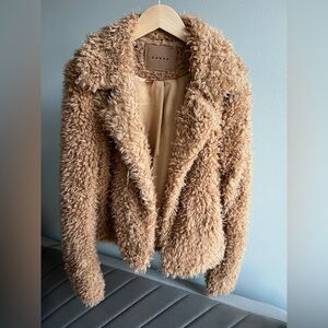 BLANK NYC Cozy Brown Teddy Jacket